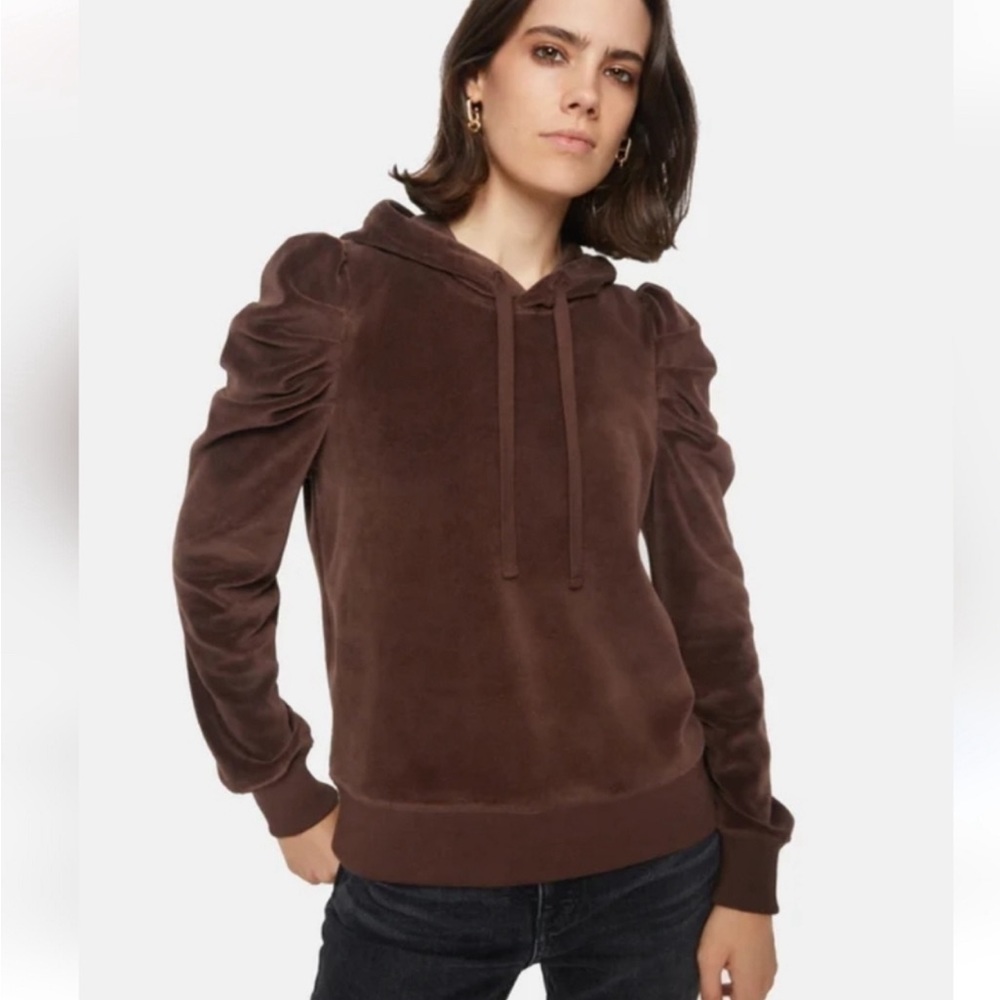 Rebecca Minkoff Women’s Hooded Sweatshirt, NWOT, Size Medium, Chocolate Brown